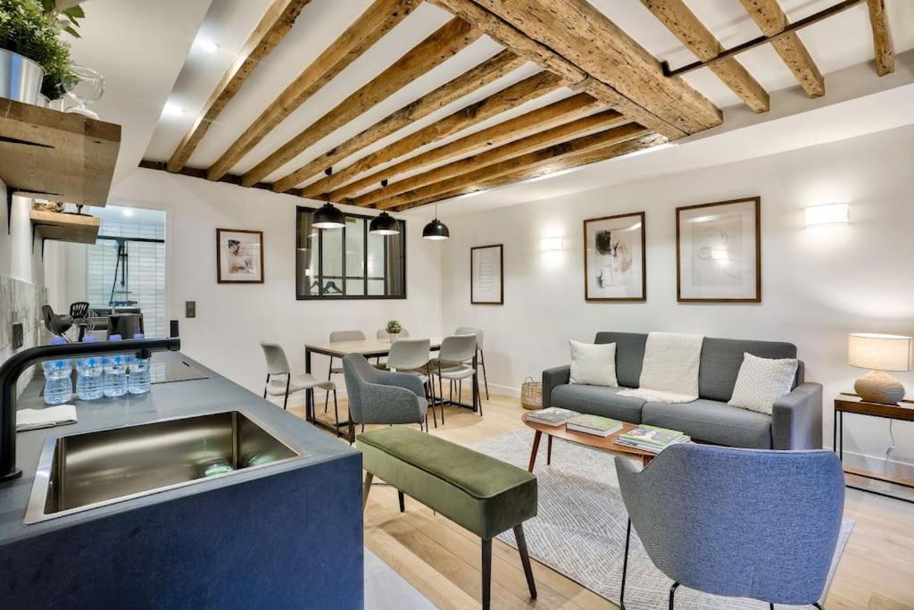 Magnifique Appartement Pour 6 - Montorgueil Paris Ngoại thất bức ảnh